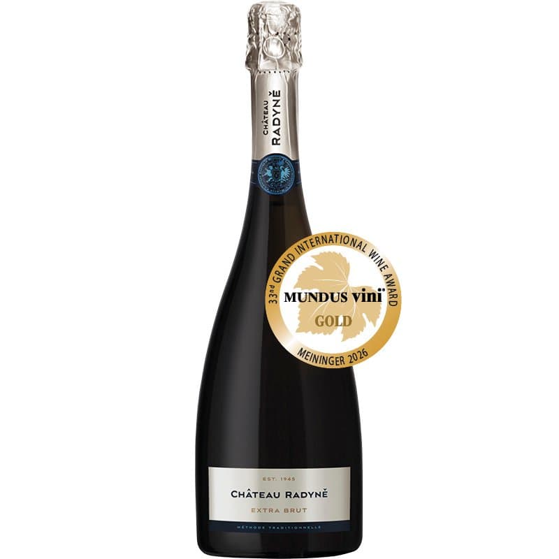 Chateau Radyně extra brut se zlatou medailí MUNDUS VINI 2026