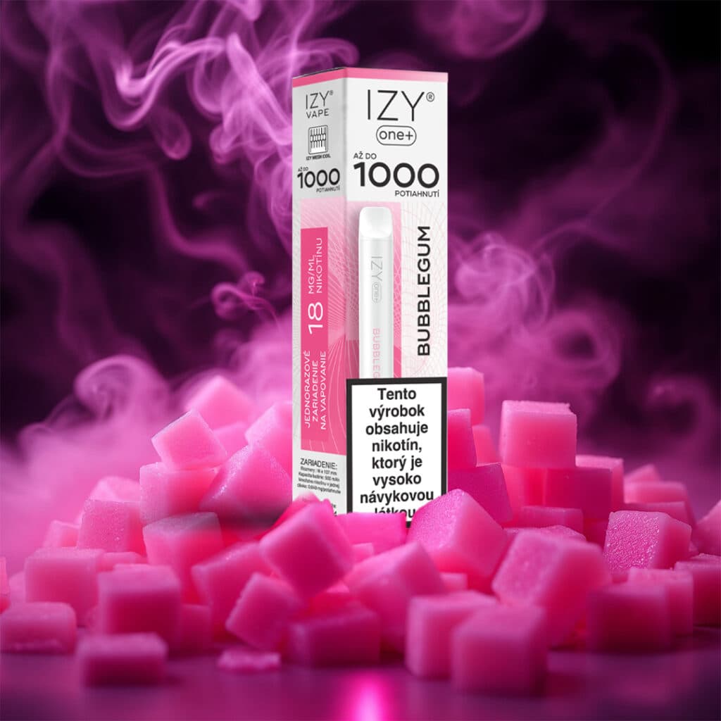 IZY VAPE ONE+ Bubblegum 18mg White 1bal - náhled 2