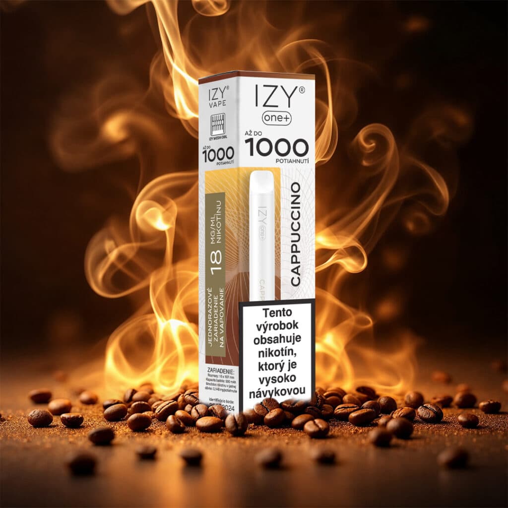 IZY VAPE ONE+ Cappuccino 18mg White 1bal - náhled 2