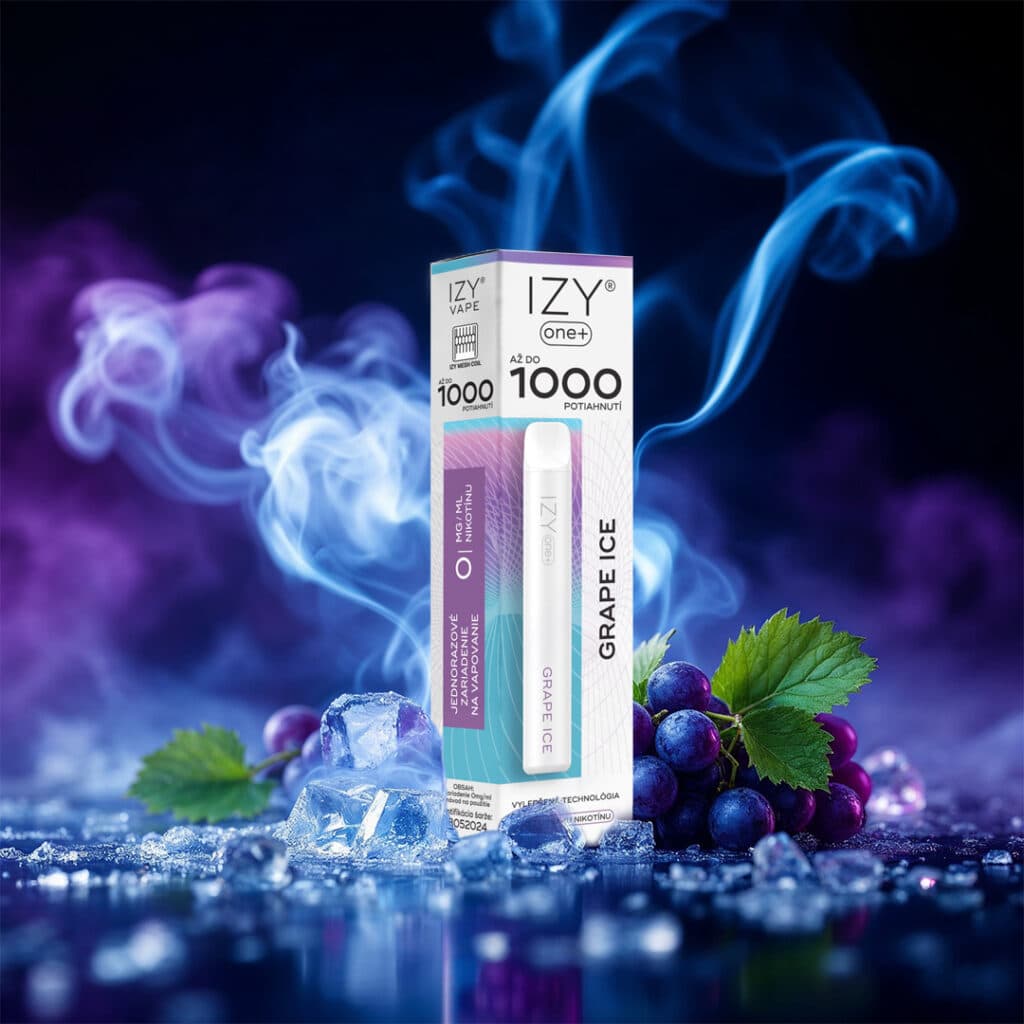 IZY VAPE ONE+ Grape Ice 0mg White 1bal - náhled 2