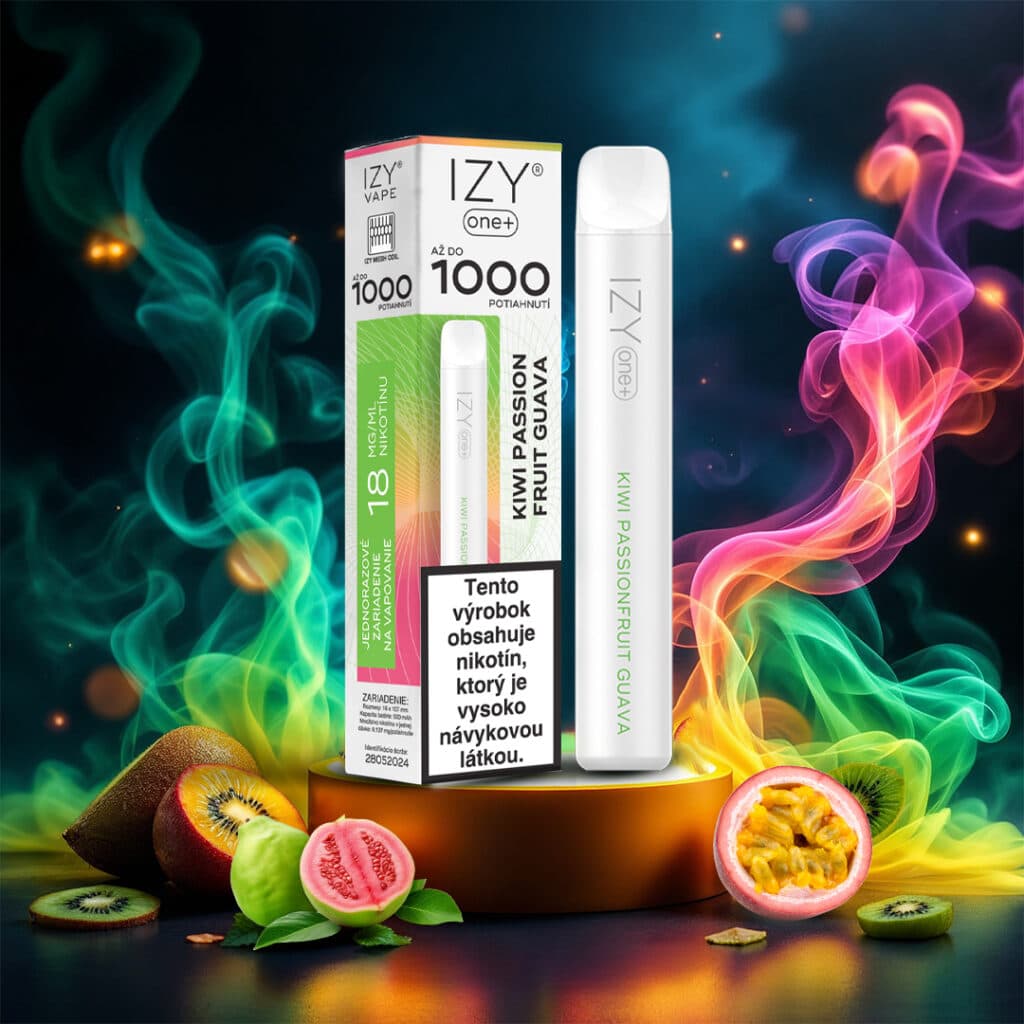 IZY VAPE ONE+ Kiwi Passion Fruit Guava 18mg White 1bal