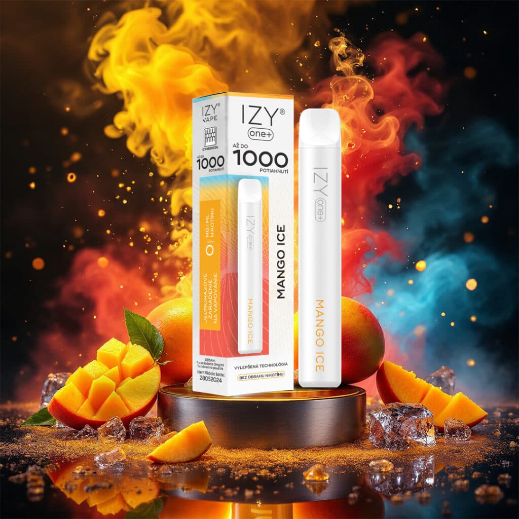 IZY VAPE ONE+ Mango Ice 0mg White 1bal - náhled 1