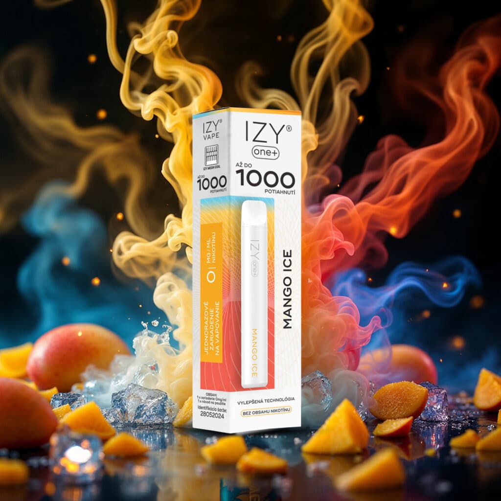 IZY VAPE ONE+ Mango Ice 0mg White 1bal - náhled 2