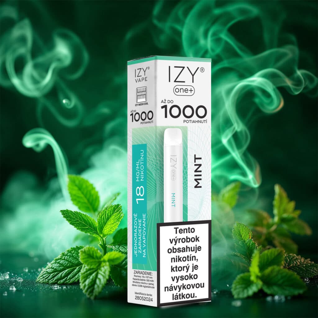 IZY VAPE ONE+ Mint 18mg White 1bal - náhled 2