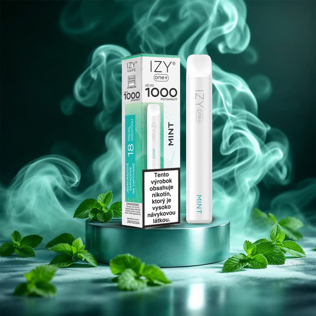 IZY VAPE ONE+ Mint 18mg White 1bal - náhled 1