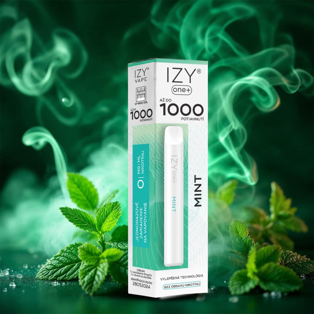 IZY VAPE ONE+ Mint  0mg White 1bal - náhled 2