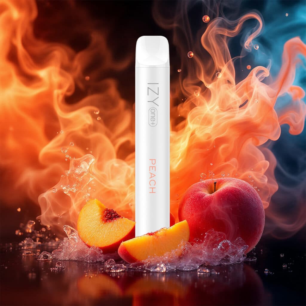IZY VAPE ONE+ Peach Ice 18mg White 1bal - náhled 3