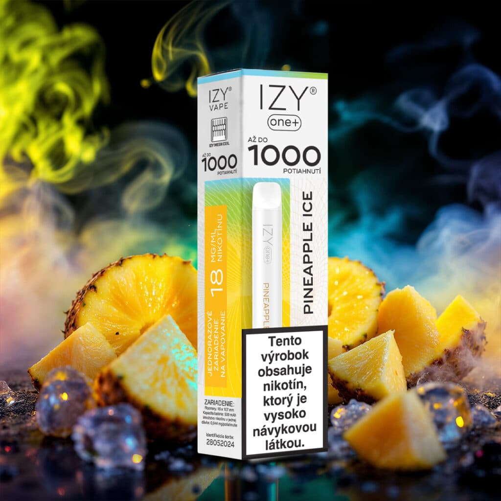 IZY VAPE ONE+ Pineapple Ice 18mg White 1bal - náhled 2