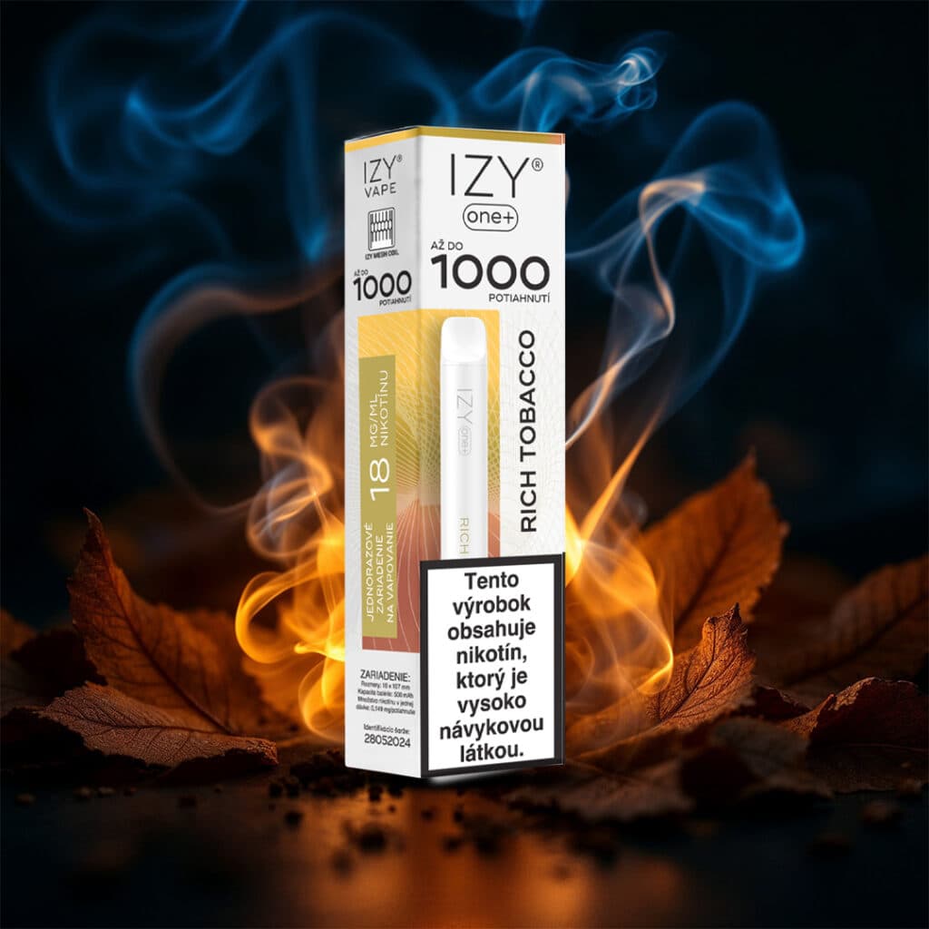 IZY VAPE ONE+ Rich Tobacco 18mg White 1bal - náhled 2