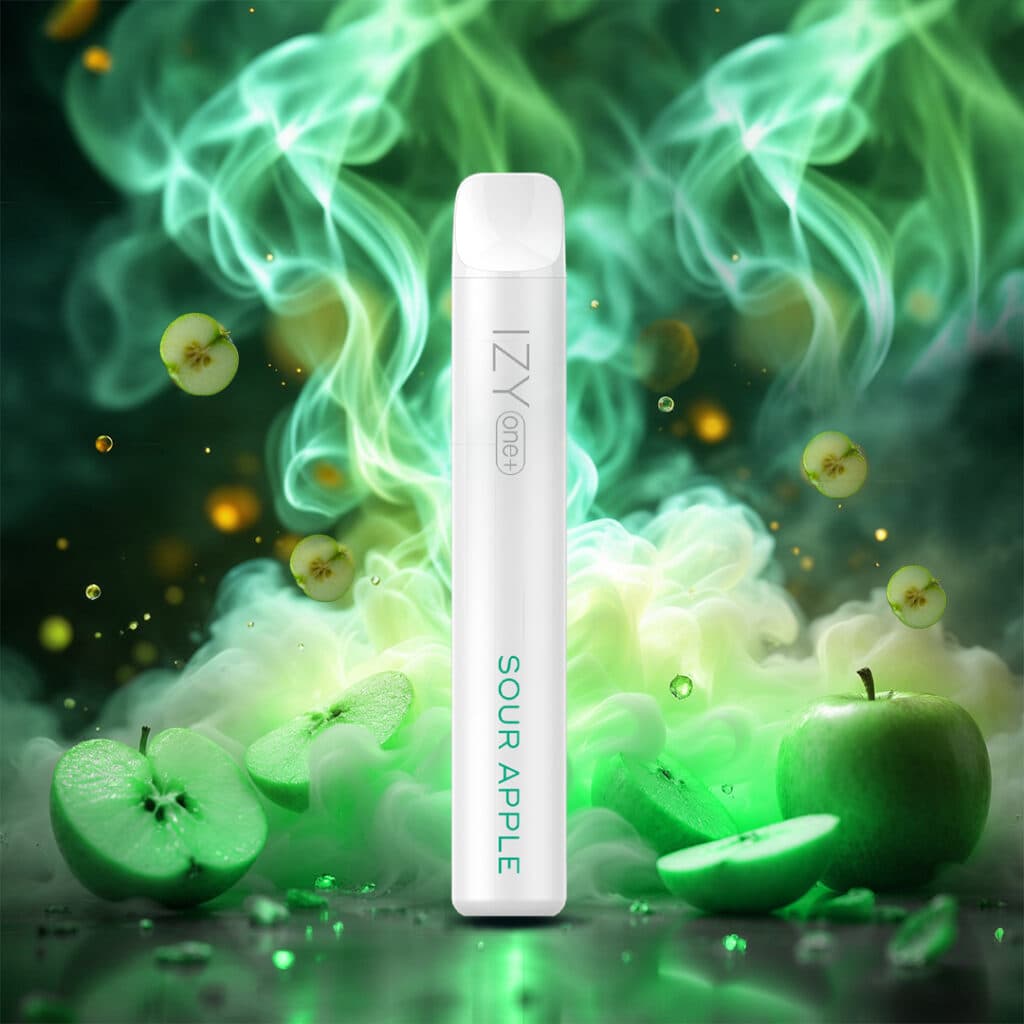 IZY VAPE ONE+ Sour Apple 18mg White 1bal - náhled 3