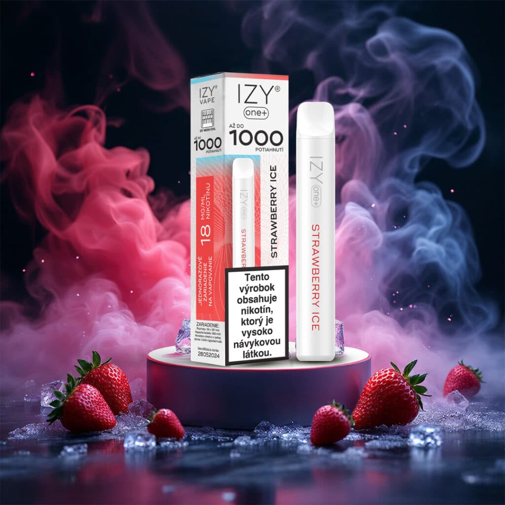 IZY VAPE ONE+ Strawberry Ice 18mg White 1bal