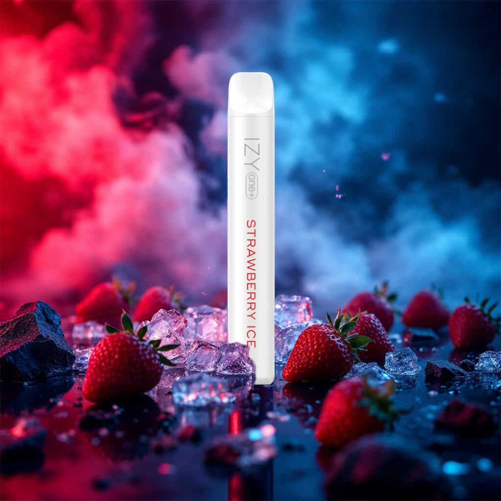 IZY VAPE ONE+ Strawberry Ice 0mg White 1bal - náhled 3