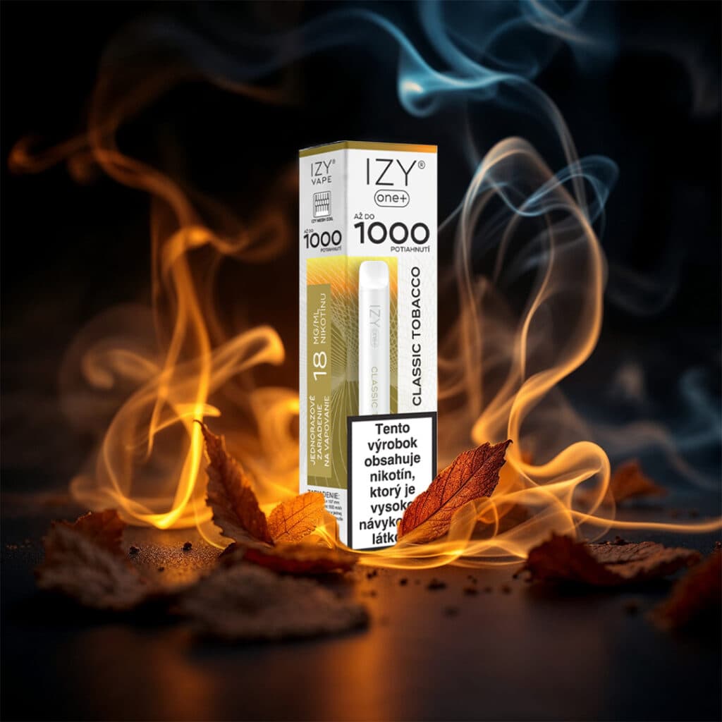 IZY VAPE ONE+ Classic Tobacco 18mg White 1bal - náhled 2