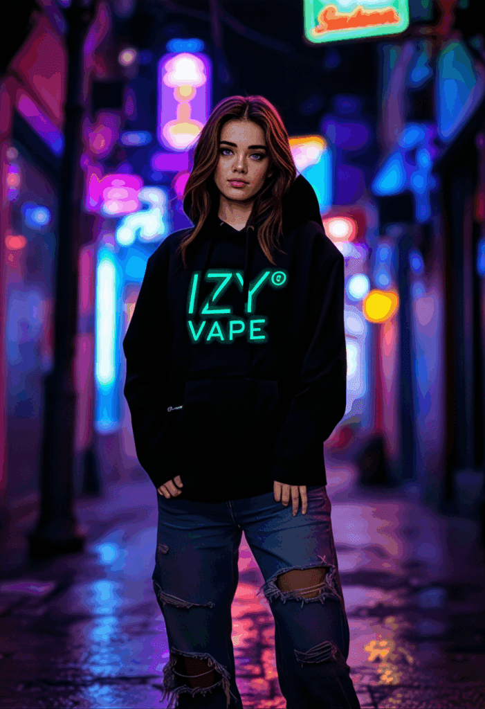 IZY VAPE Černá mikina – L
