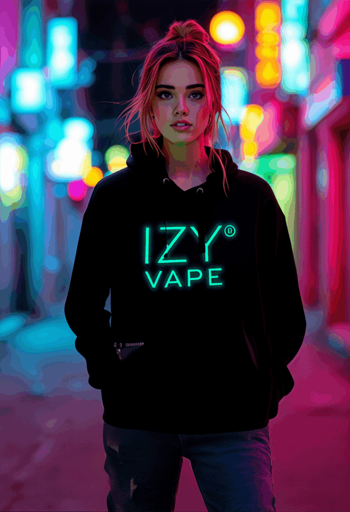 IZY VAPE Černá mikina – M - náhled 3