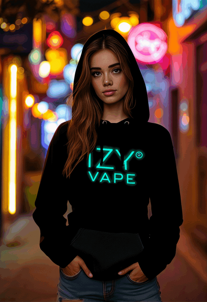 IZY VAPE Černá mikina – L - náhled 2