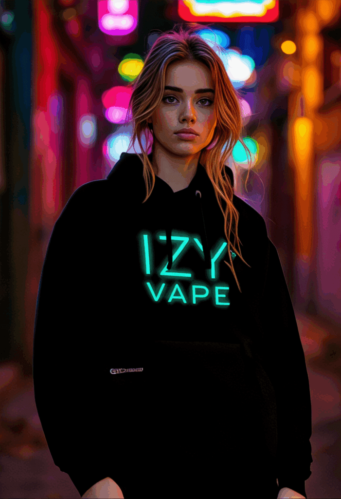 IZY VAPE Černá mikina – M