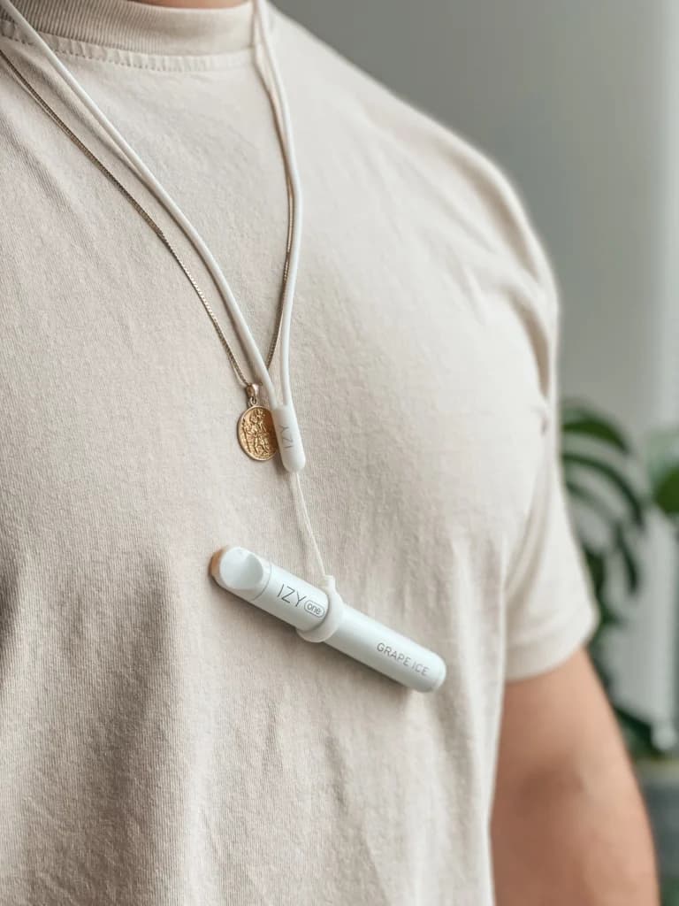 IZY VAPE Strap – šňůrka na krk bílá