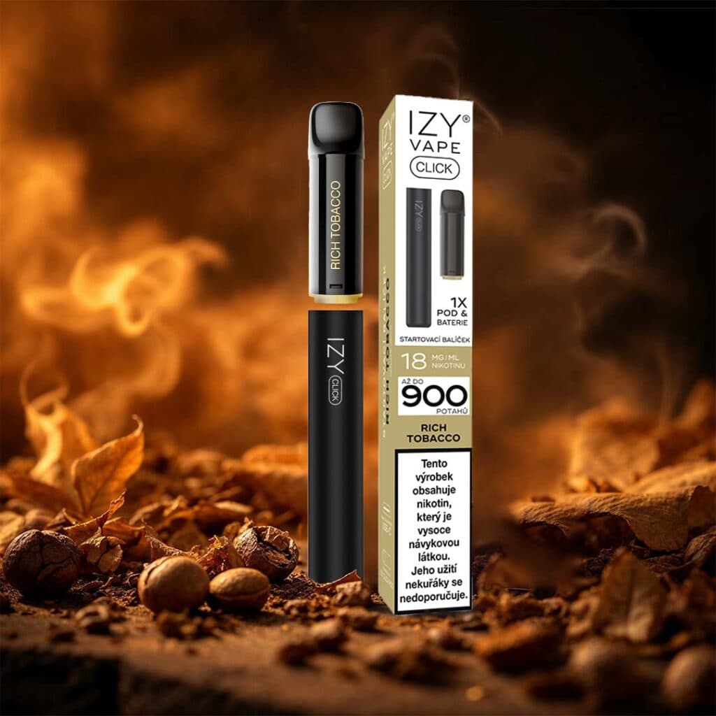 IZY CLICK 2ml Starter Kit Rich Tobacco 18mg Black 1bal