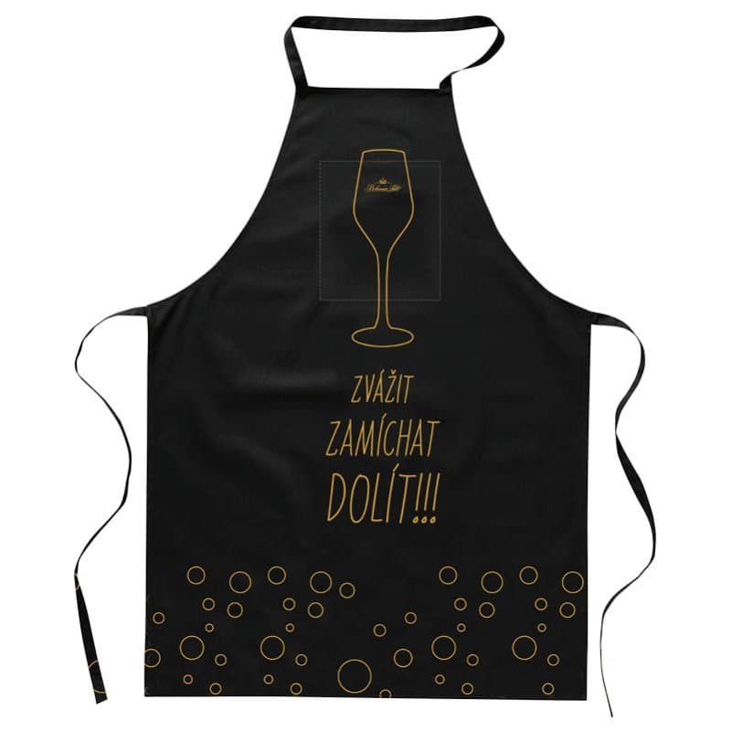 Bohemia Sekt zástěra na skleničku