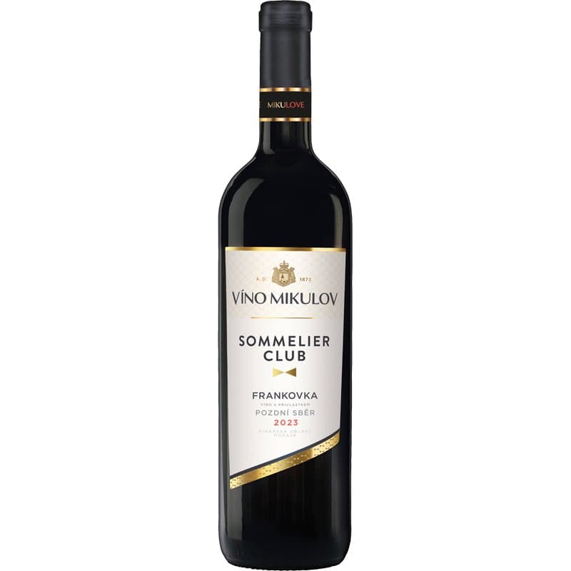 Víno Mikulov Sommelier Club Frankovka 2023 pozdní sběr