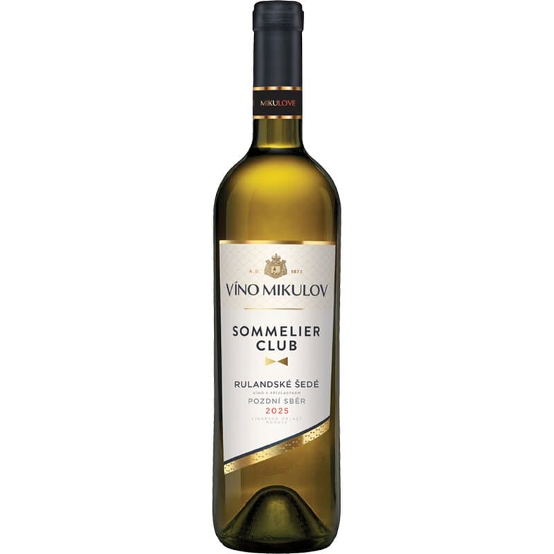Víno Mikulov Sommelier Club Rulandské šedé 2025 pozdní sběr