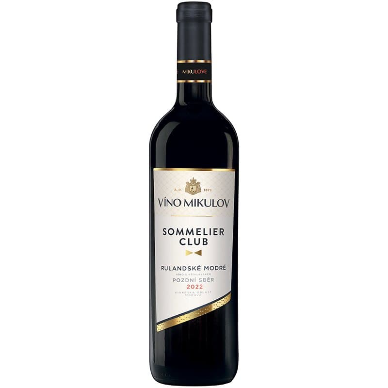 Víno Mikulov Sommelier Club Rulandské modré 2022 pozdní sběr