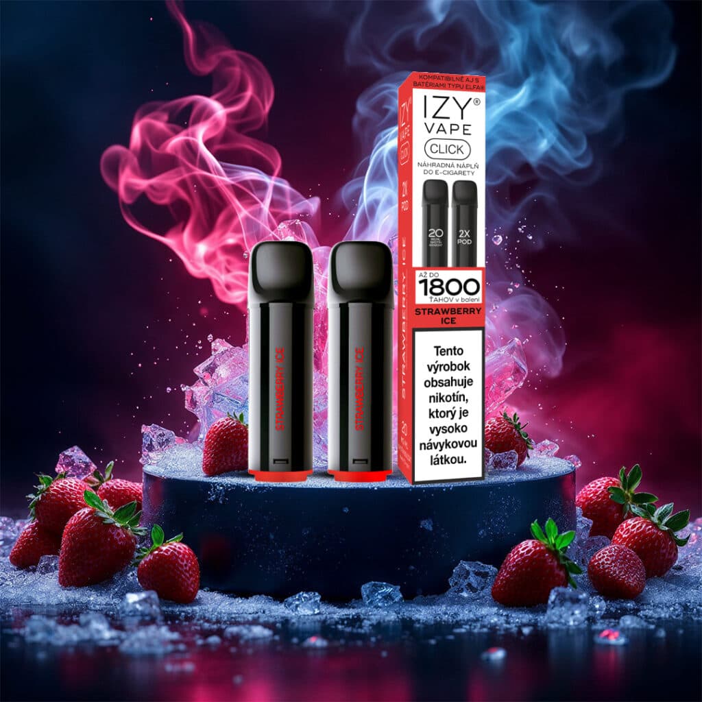 IZY CLICK 2x2ml Strawberry ICE 18mg Black 1bal