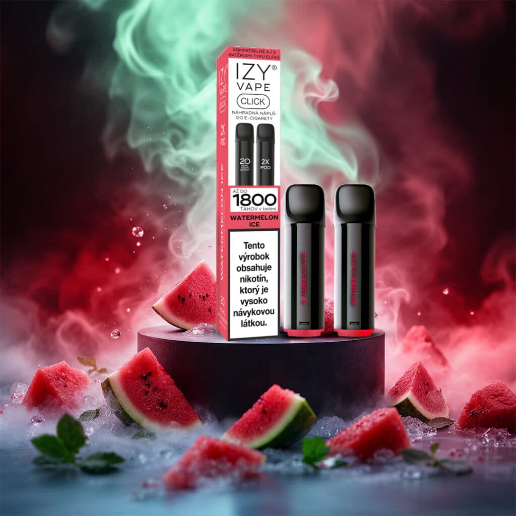 IZY CLICK 2x2ml Watermelon ICE 18mg Black 1bal